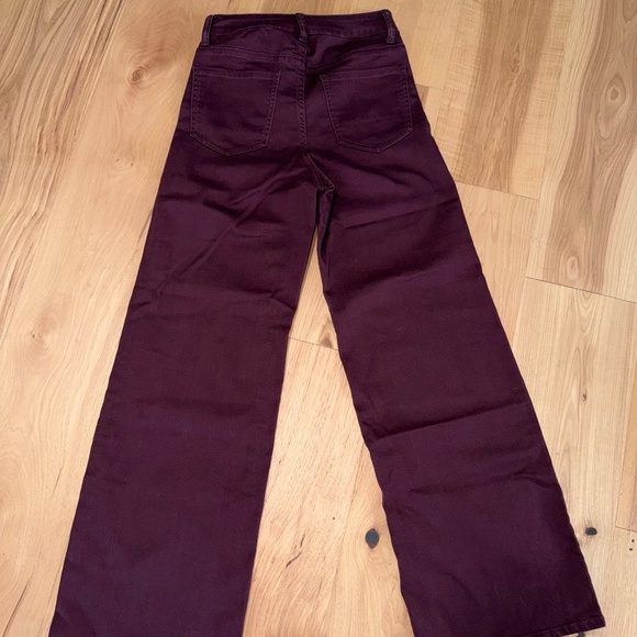 Quince - Bella Straight Stretch in Wine - Size 26 Inseam 30 - Picture 6 of 7